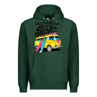Sports Green california super surf Premium Hoodie - artisFamous