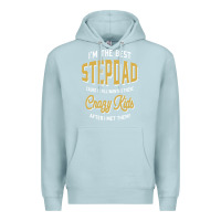Blue Mist I'm The Best Stepdad | Father's Day Premium Hoodie - artisFamous