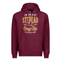 Burgundy I'm The Best Stepdad | Father's Day Premium Hoodie - artisFamous