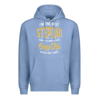 Colony Blue I'm The Best Stepdad | Father's Day Premium Hoodie - artisFamous