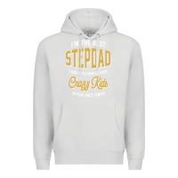 Dove Grey I'm The Best Stepdad | Father's Day Premium Hoodie - artisFamous