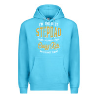 Ocean Blue I'm The Best Stepdad | Father's Day Premium Hoodie - artisFamous