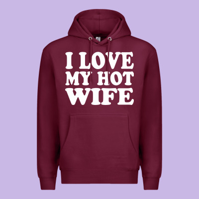 I Love My Hot Wife Premium Hoodie Designed By Artisfamous