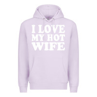 Lilac i love my hot wife Premium Hoodie - artisFamous