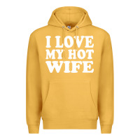 Mustard i love my hot wife Premium Hoodie - artisFamous