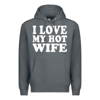 Rock i love my hot wife Premium Hoodie - artisFamous