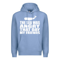 Colony Blue seinfeld   the sea was angry that day my friends Premium Hoodie - artisFamous
