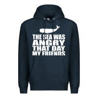 Navy seinfeld   the sea was angry that day my friends Premium Hoodie - artisFamous