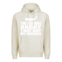 Oatmeal Heather seinfeld   the sea was angry that day my friends Premium Hoodie - artisFamous