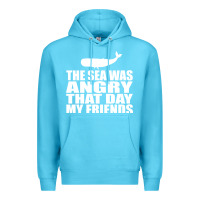 Ocean Blue seinfeld   the sea was angry that day my friends Premium Hoodie - artisFamous