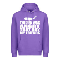 Purple seinfeld   the sea was angry that day my friends Premium Hoodie - artisFamous