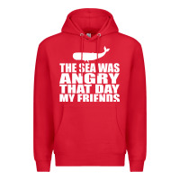 Red seinfeld   the sea was angry that day my friends Premium Hoodie - artisFamous