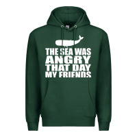 Sports Green seinfeld   the sea was angry that day my friends Premium Hoodie - artisFamous