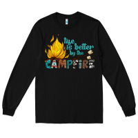 Black life is better by the campfire Long Sleeve Tee - Artiststas
