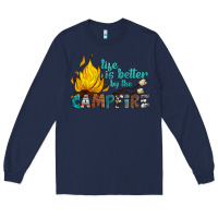 Navy life is better by the campfire Long Sleeve Tee - Artiststas