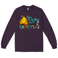 Plum life is better by the campfire Long Sleeve Tee - Artiststas