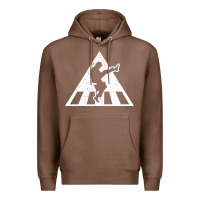 Chestnut The Ministry of Silly Walks Distressed Premium Hoodie - artisFamous