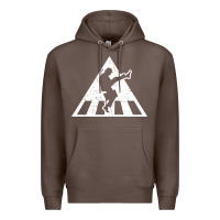 Coffee The Ministry of Silly Walks Distressed Premium Hoodie - artisFamous