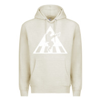 Oatmeal Heather The Ministry of Silly Walks Distressed Premium Hoodie - artisFamous