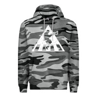 Slate Camo The Ministry of Silly Walks Distressed Premium Hoodie - artisFamous