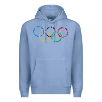 Colony Blue OLYMPIC RINGS Premium Hoodie - artisFamous