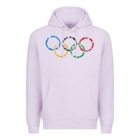 Lilac OLYMPIC RINGS Premium Hoodie - artisFamous