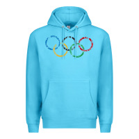 Ocean Blue OLYMPIC RINGS Premium Hoodie - artisFamous