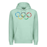 Seafoam OLYMPIC RINGS Premium Hoodie - artisFamous