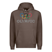 Coffee OLYMPIC RINGS Premium Hoodie - artisFamous