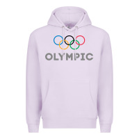 Lilac OLYMPIC RINGS Premium Hoodie - artisFamous