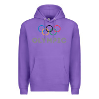 Purple OLYMPIC RINGS Premium Hoodie - artisFamous