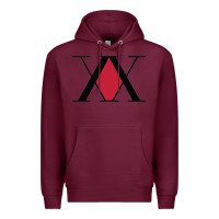 Burgundy x hunter x Premium Hoodie - artisFamous