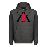 Charcoal Heather x hunter x Premium Hoodie - artisFamous