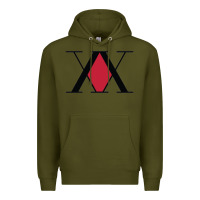 Army Green x hunter x Premium Hoodie - artisFamous