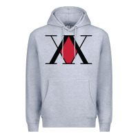 Heather Grey x hunter x Premium Hoodie - artisFamous