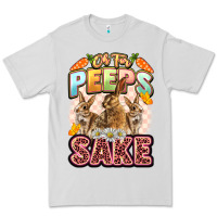 Dove Grey Oh for peeps sake Easter Day Premium Tee - LillyAllenDesigns