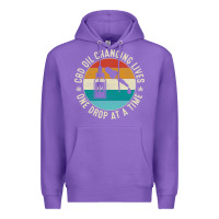 Purple CBD Oil Changing Lives Premium Hoodie - artisFamous