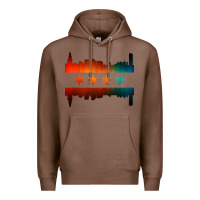 Chestnut chicago flag skyline Premium Hoodie - artisFamous