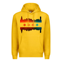 Lemon chicago flag skyline Premium Hoodie - artisFamous