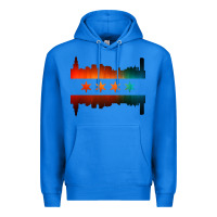 True Royal chicago flag skyline Premium Hoodie - artisFamous