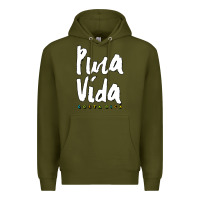 Army Green costa rica pura vida Premium Hoodie - artisFamous