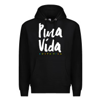 Black costa rica pura vida Premium Hoodie - artisFamous