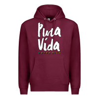 Burgundy costa rica pura vida Premium Hoodie - artisFamous