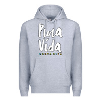 Heather Grey costa rica pura vida Premium Hoodie - artisFamous