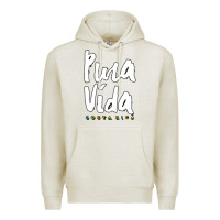 Oatmeal Heather costa rica pura vida Premium Hoodie - artisFamous