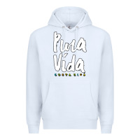White costa rica pura vida Premium Hoodie - artisFamous
