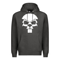 Charcoal Heather crazy beaver skull Premium Hoodie - artisFamous