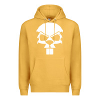 Mustard crazy beaver skull Premium Hoodie - artisFamous