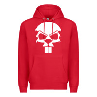 Red crazy beaver skull Premium Hoodie - artisFamous