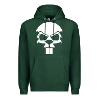 Sports Green crazy beaver skull Premium Hoodie - artisFamous